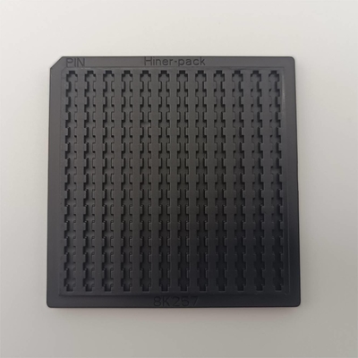 Harga yang bagus Cetakan Injeksi Black Square Waffle Pack Memuat Baki Chip IC 168PCS on line