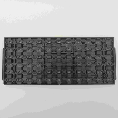 Harga yang bagus Panas tahan Jedec Matrix Trays Hitam Untuk Bagian Elektronik on line