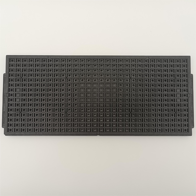Harga yang bagus Matrix Pes Hitam Jedec Tray Standar 0.76mm Permukaan Untuk Bagian Elektronik on line