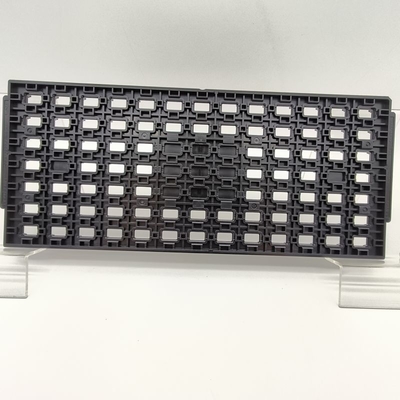 Custom Black Conductive ESD Component Jedec Matrix Trays untuk penyimpanan perangkat IC
