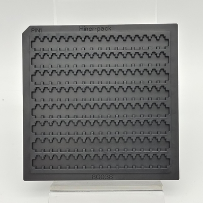 Harga yang bagus Ukuran Standar IC Chip Tray Matrix Jumlah 128 PCS Cocok untuk membawa chip elektronik on line