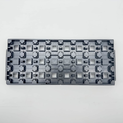 Harga yang bagus Hitam Custom Jedec Matrix Trays Warpage Kurang dari 0,76mm Semikonduktor Packaging Tray on line