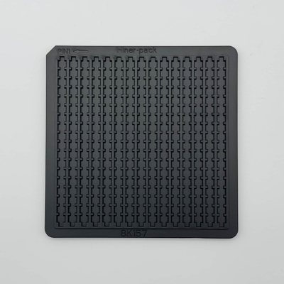 Harga yang bagus Waffle Box Desain Perlindungan ESD Bare Die Trays untuk komponen chip berukuran kecil on line