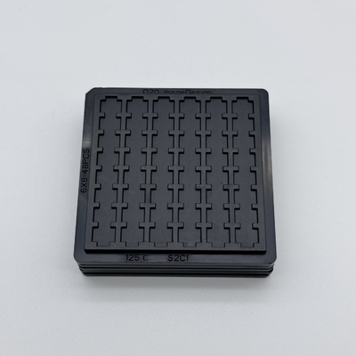Harga yang bagus PC Tray Kerongkongan Kecil untuk Transportasi Aman Semikonduktor Bare Dies Opsional Tutup dan Klip 2 inci 4 inci Opsional on line
