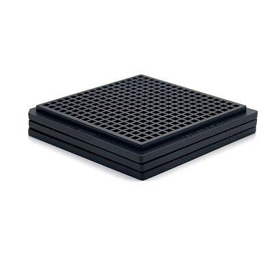 Harga yang bagus Baki Paket Wafel ESD Suhu Tinggi yang Tahan Lama dengan Desain Kotak Presisi untuk Chip IC on line