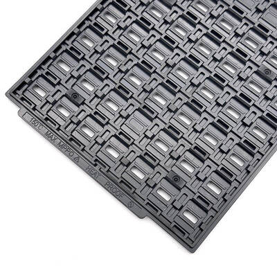 Harga yang bagus 150°C MPPO JEDEC IC Tray tahan panas dengan rongga yang dapat disesuaikan untuk kemasan semikonduktor on line