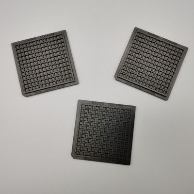 2 Inch Square Portable Black Plastic IC Chip Tray Untuk Perangkat IC