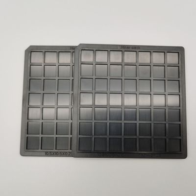 Harga yang bagus ABS Standar Waffle Pack Chip Trays Ketahanan suhu tinggi Untuk komponen kecil on line