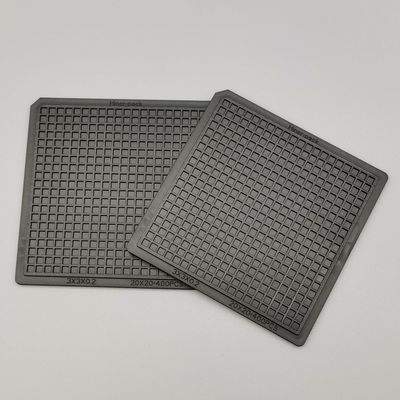 Harga yang bagus ROHS Black Stable Flatness PC 2 inci dan 4 inci Waffle Pack Chip Trays Untuk Elektronik Die on line