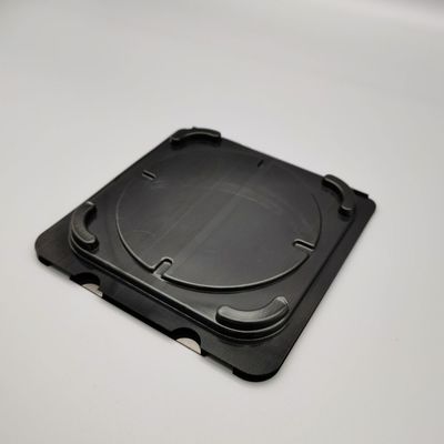 Single Wafer Storage Vacuum Plastic Trays Hitam Anti-statis Kelembaban Proof