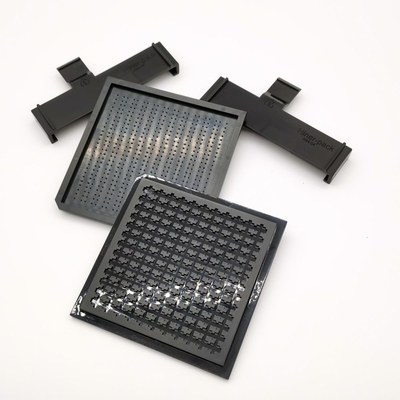Harga yang bagus Kustom Optoelektronik Chip Waffle Pack Tray Penutup Klip Bahan PP PC on line