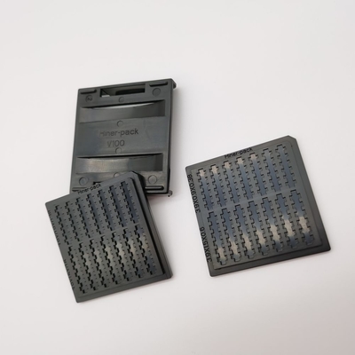 Harga yang bagus Paket Wafel Kustom yang Dimuat Baki Chip IC Anti Statis ESD Aman Trays on line