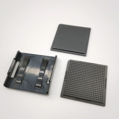 Harga yang bagus ESD Black Waffle Pack IC Chip Tray Anti Statis Untuk Mirco Die on line